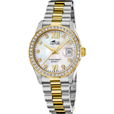 Relógio lotus freedom 18978/1 bege pulsera de 316l de aço inoxidável, mulher