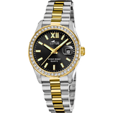 Relógio lotus freedom 18978/3 preto pulsera de 316l de aço inoxidável, mulher