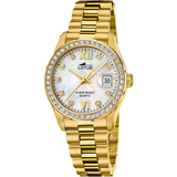 Relógio lotus freedom 18979/1 bege pulsera de 316l de aço inoxidável, mulher
