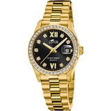 Relógio lotus freedom 18979/2 preto pulsera de 316l de aço inoxidável, mulher
