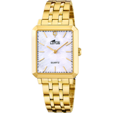 Relógio lotus 18982/1 bege mulher