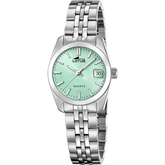 Relógio feminino lotus old money 18992/4 com mostrador verde e pulseira de aço_PRODUCT