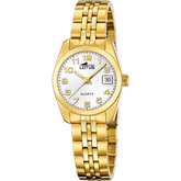 Relógio feminino lotus old money 18993/1 com mostrador branco e pulseira de aço_PRODUCT