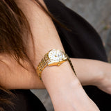 Relógio feminino lotus old money 18993/1 com mostrador branco e pulseira de aço_LIFESTYLE