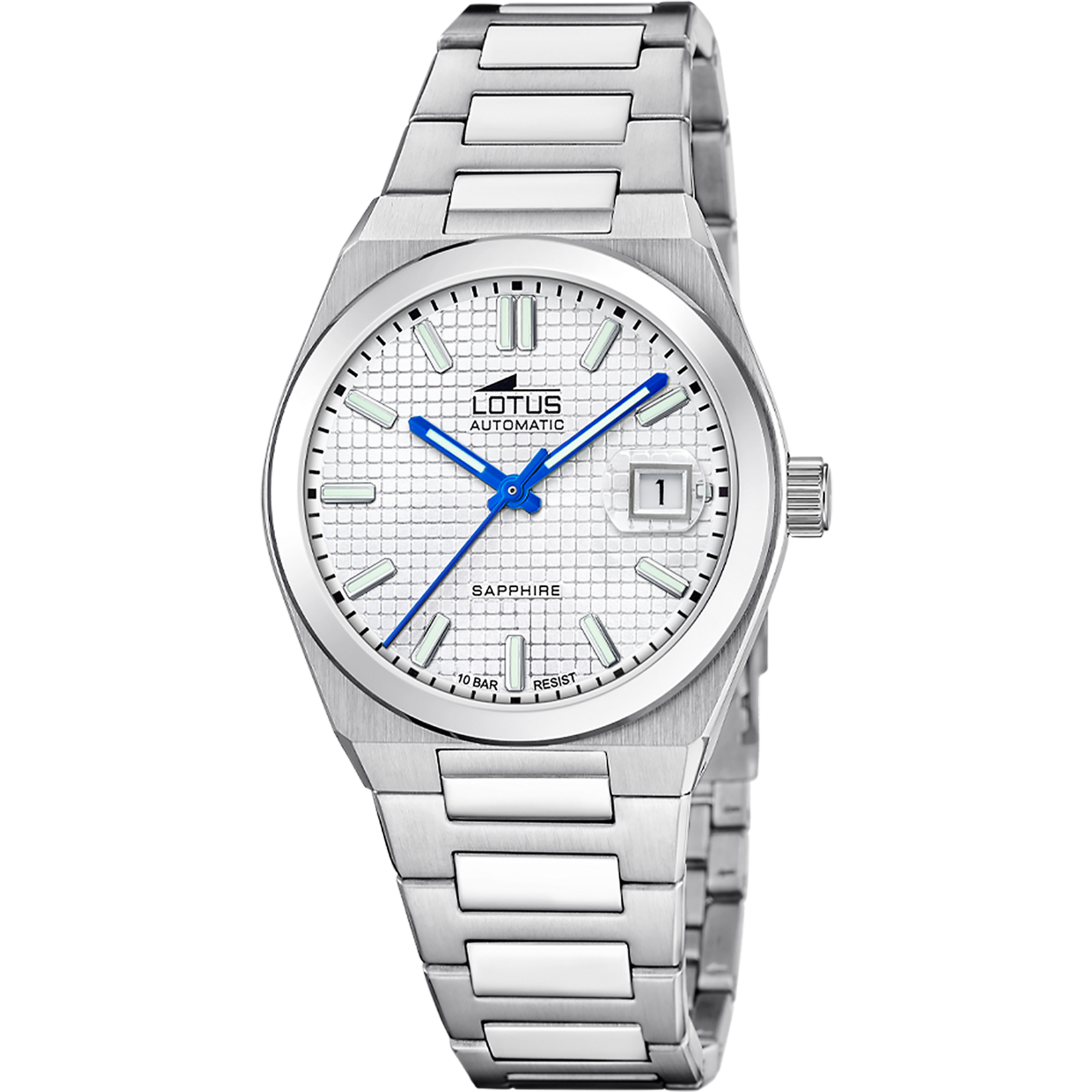 Relógio lotus automatic 18999/1 prata cinza pulsera de 316l de aço inoxidável, homem_PRODUCT