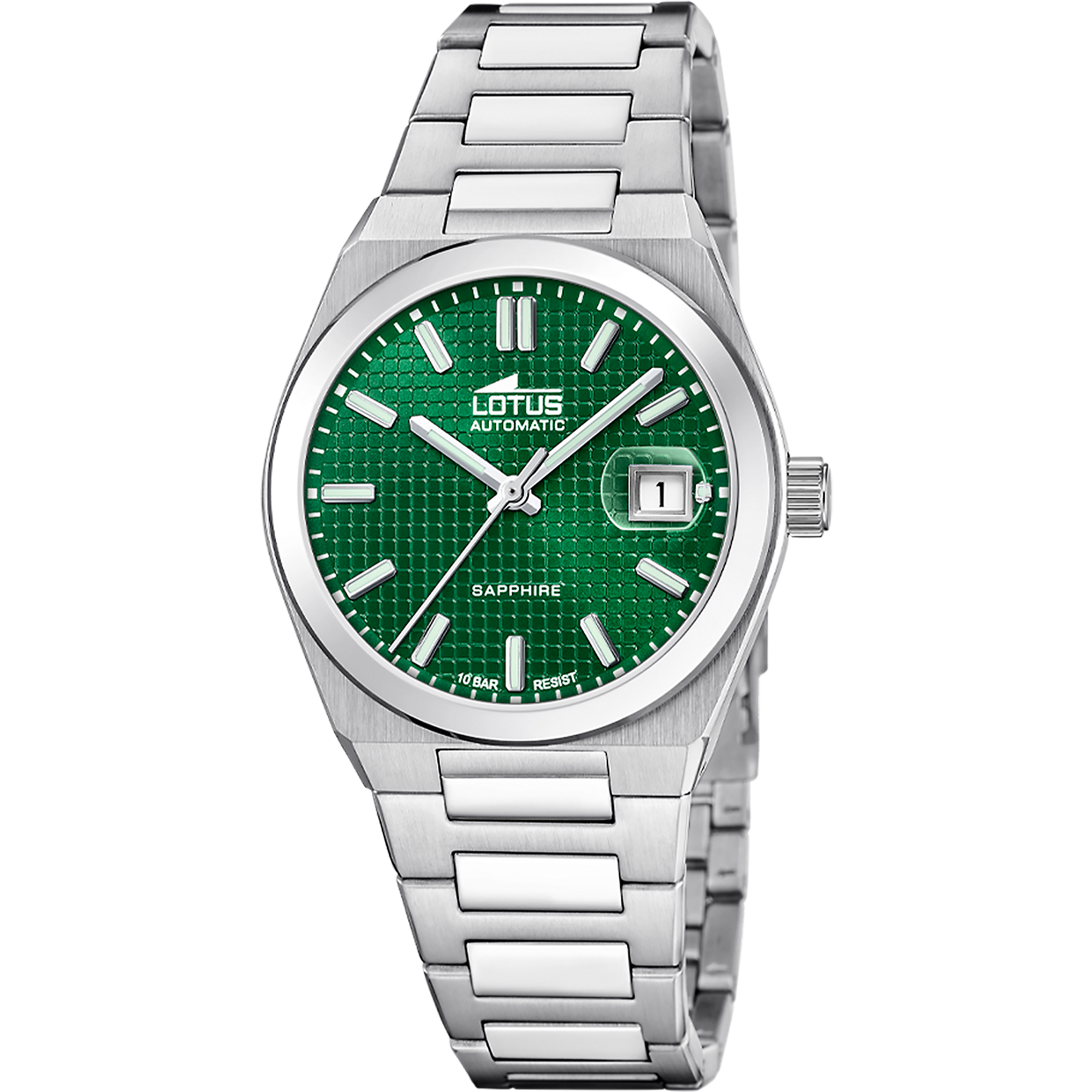 Relógio lotus automatic 18999/3 verde pulsera de de aço inoxidável, homem_PRODUCT