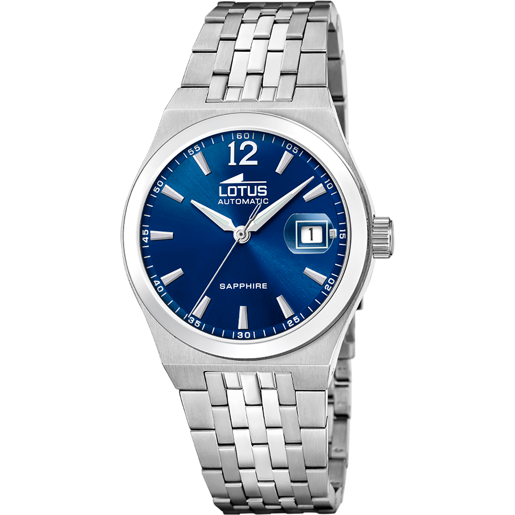 Relógio lotus automatic 19000/3 azul pulsera de 316l de aço inoxidável, homem_PRODUCT