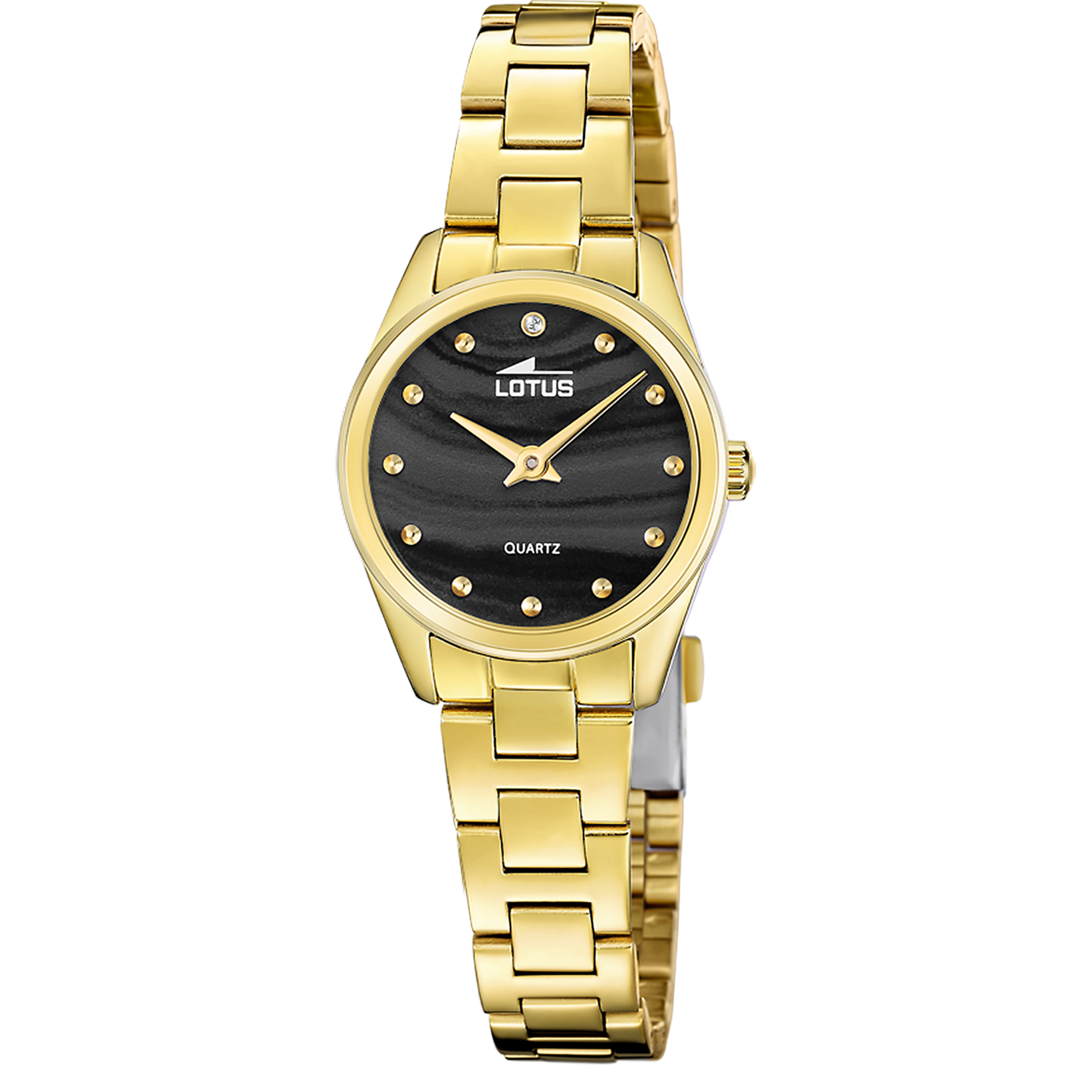 Relógio de senhora lotus 2gether 19007/4 mostrador preto e pulseira de aço_PRODUCT