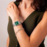Relógio de senhora lotus 2gether 19010/4 mostrador verde claro e pulseira de aço_LIFESTYLE