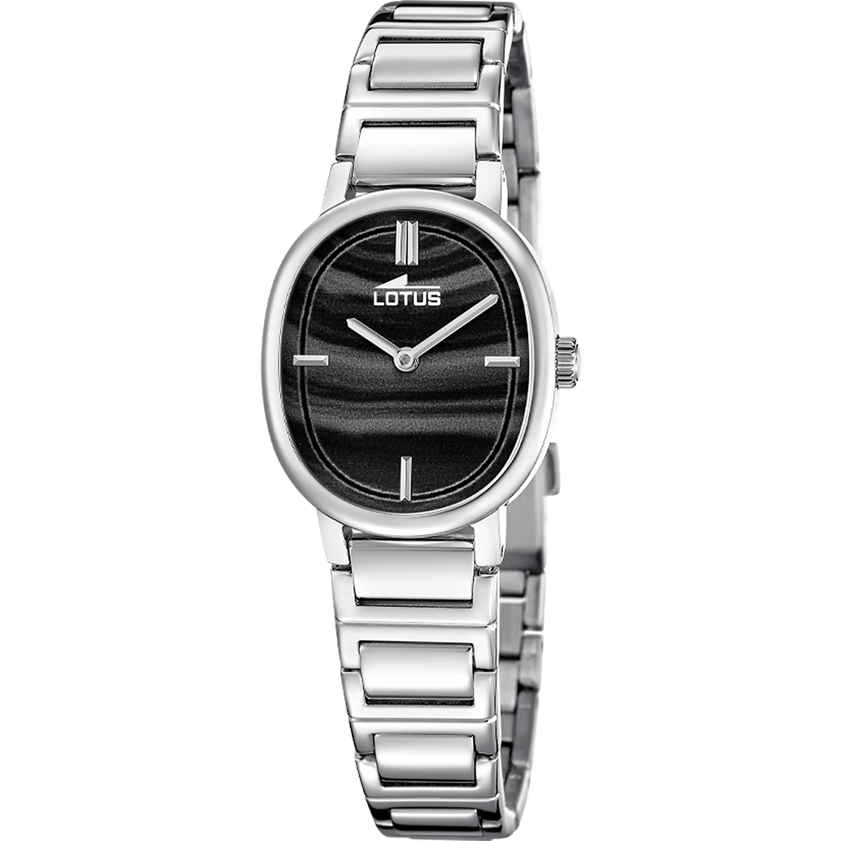 Relógio de senhora lotus 2gether 19012/5 mostrador preto e pulseira de aço_PRODUCT