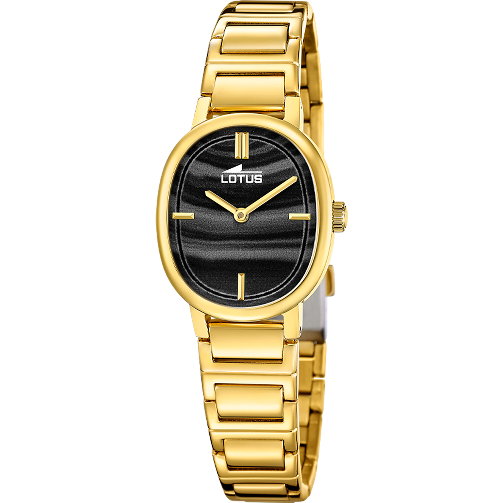 Relógio de senhora lotus 2gether 19013/5 mostrador preto e pulseira de aço_PRODUCT
