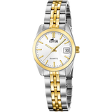 Relógio feminino lotus old money 19014/2 com mostrador prateado e pulseira bicolor_PRODUCT