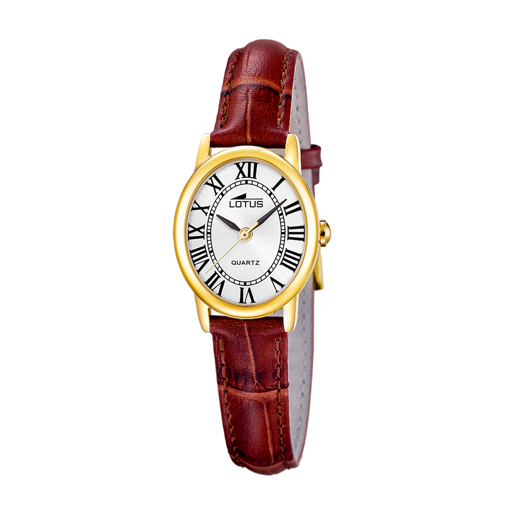 Relógio de senhora lotus 2gether 19019/1 mostrador prateado e correia de couro_PRODUCT