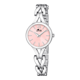 Relógio feminino lotus old money 19022/2 com mostrador rosa claro e pulseira de aço_PRODUCT