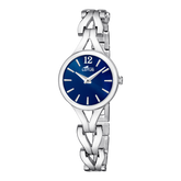 Relógio feminino lotus old money 19022/3 com mostrador azul e pulseira de aço_PRODUCT