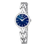Relógio feminino lotus old money 19022/3 com mostrador azul e pulseira de aço_PRODUCT
