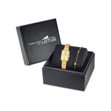 Relógio de senhora lotus 2gether 19033/3 mostrador champagne e pulseira de aço_ARTISTIC