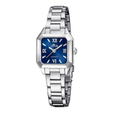 Relógio feminino lotus old money 19034/3 com mostrador azul e pulseira de aço_PRODUCT