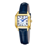 Relógio feminino lotus old money 19038/1 com mostrador prateado e cinturão de couro preto_PRODUCT