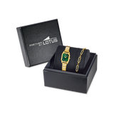 Relógio de senhora lotus 2gether 19041/4 mostrador verde e pulseira de aço_ARTISTIC