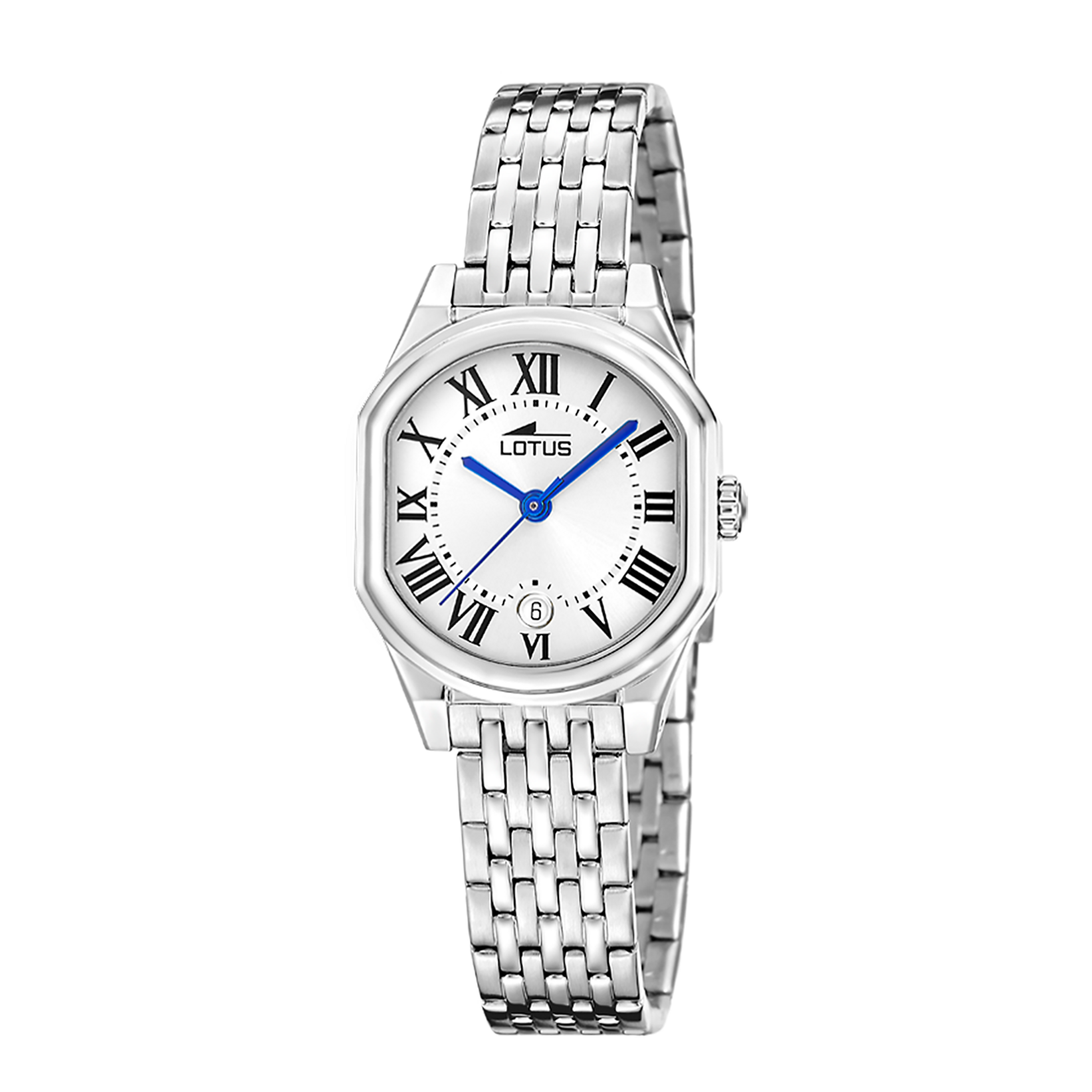 Relógio feminino lotus old money 19043/1 com mostrador prateado e pulseira de aço_PRODUCT