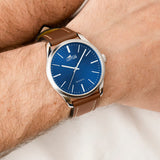 Relógio lotus minimalist for him 19065/2 azul pulsera de couro, homem_LIFESTYLE