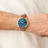 Relógio lotus minimalist for him 19067/2 azul pulsera de couro, homem_LIFESTYLE