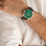 Relógio lotus multifunction collection 19073/3 verde pulsera de couro, homem_LIFESTYLE