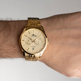 Relógio lotus multifunction collection 19074/1 dourado pulsera de de aço inoxidável, homem_LIFESTYLE
