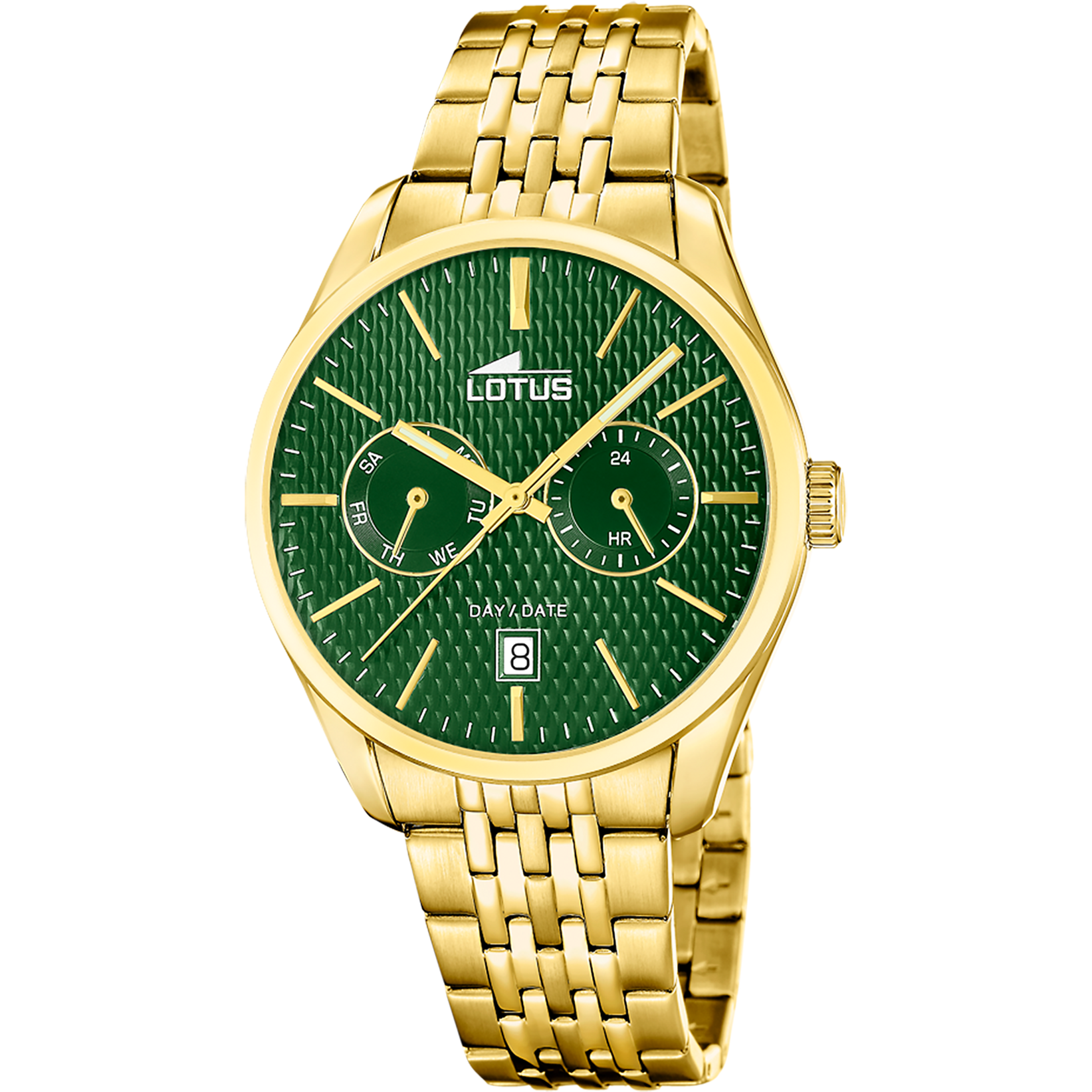 Relógio lotus multifunction collection 19074/3 verde pulsera de de aço inoxidável, homem_PRODUCT