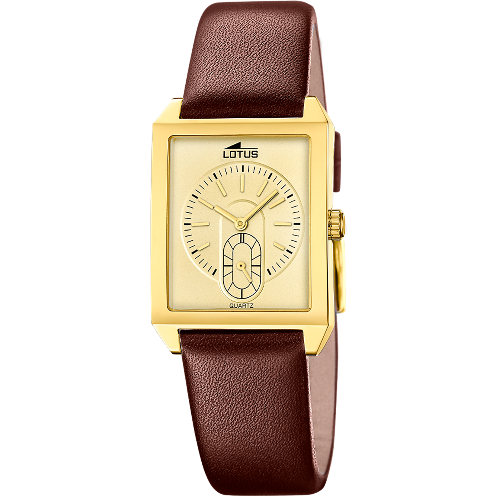 Relógio lotus 19079/2 dourado pulsera de couro, homem_PRODUCT