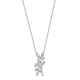 Colar folha lotus silver pure essential lp1783-1/1 prata, mulher_PRODUCT