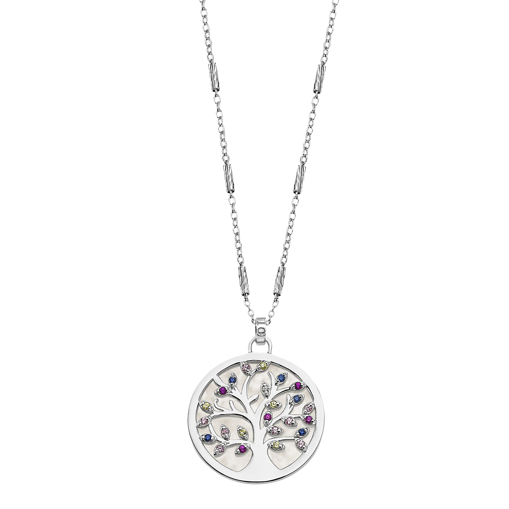 Colar árvore de vida lotus silver tree of life lp1889-1/1 prata, mulher_PRODUCT