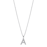 Colar letra a lotus silver trendy lp1958-1/a prata, mulher_PRODUCT