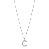 Colar letra c lotus silver trendy lp1958-1/c prata, mulher_PRODUCT
