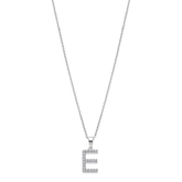 Colar letra e lotus silver trendy lp1958-1/e prata, mulher_PRODUCT