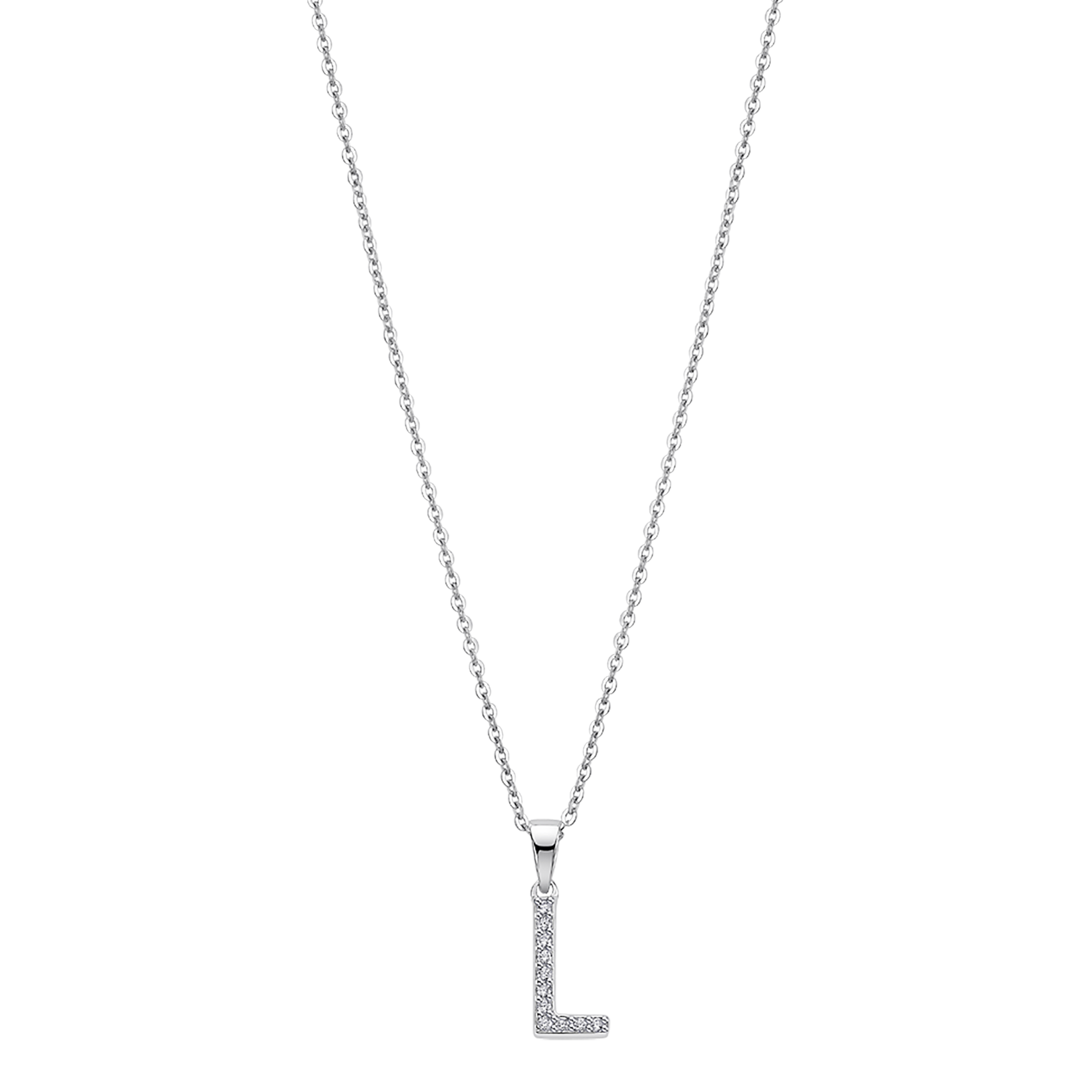Colar letra l lotus silver trendy lp1958-1/l prata, mulher_PRODUCT