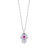 Colar mão de fátima lotus silver mystic lp1989-1/1 prata, mulher_PRODUCT