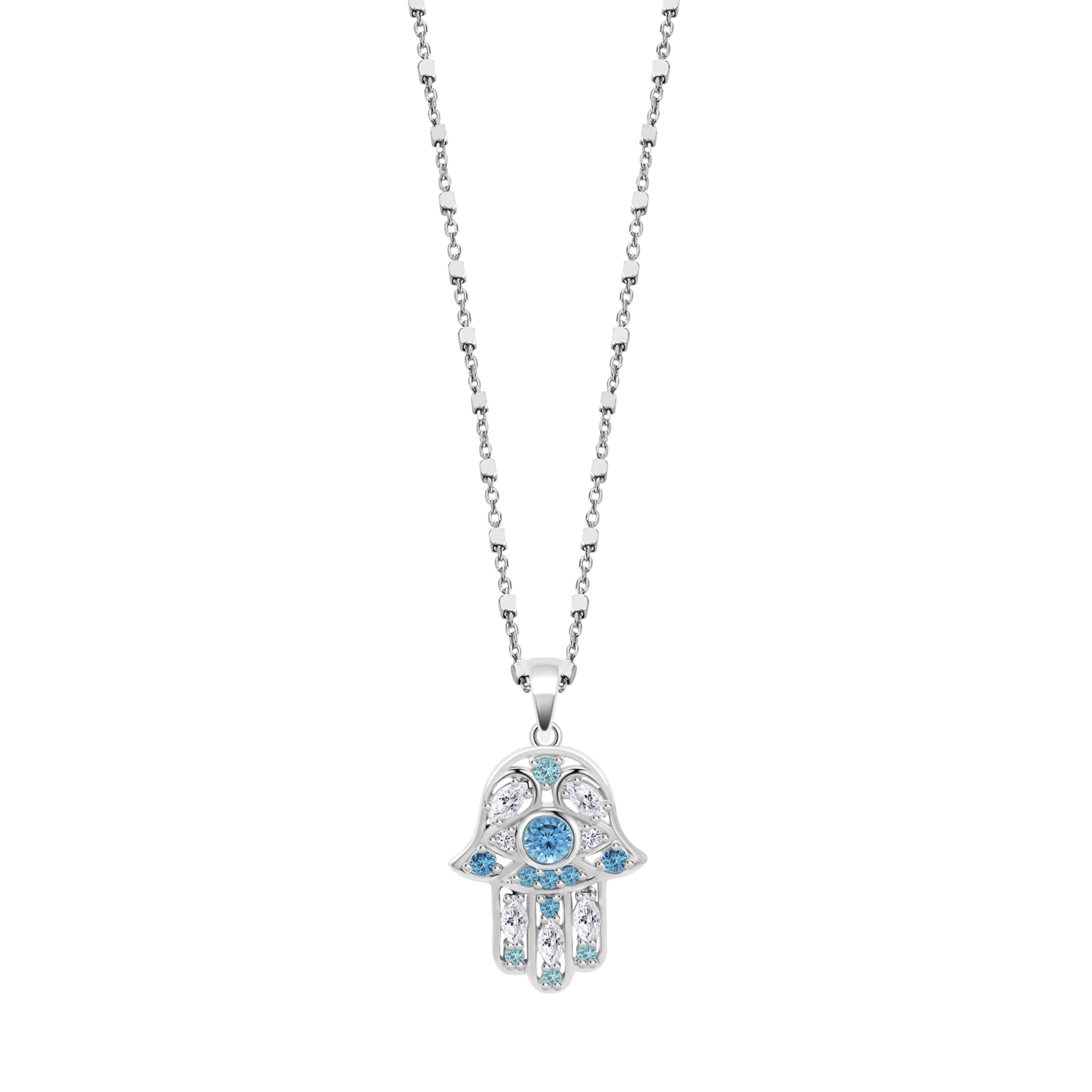 Colar mão de fátima lotus silver rainbow lp1989-1/4 prata, mulher_PRODUCT