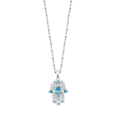 Colar mão de fátima lotus silver rainbow lp1989-1/4 prata, mulher_PRODUCT