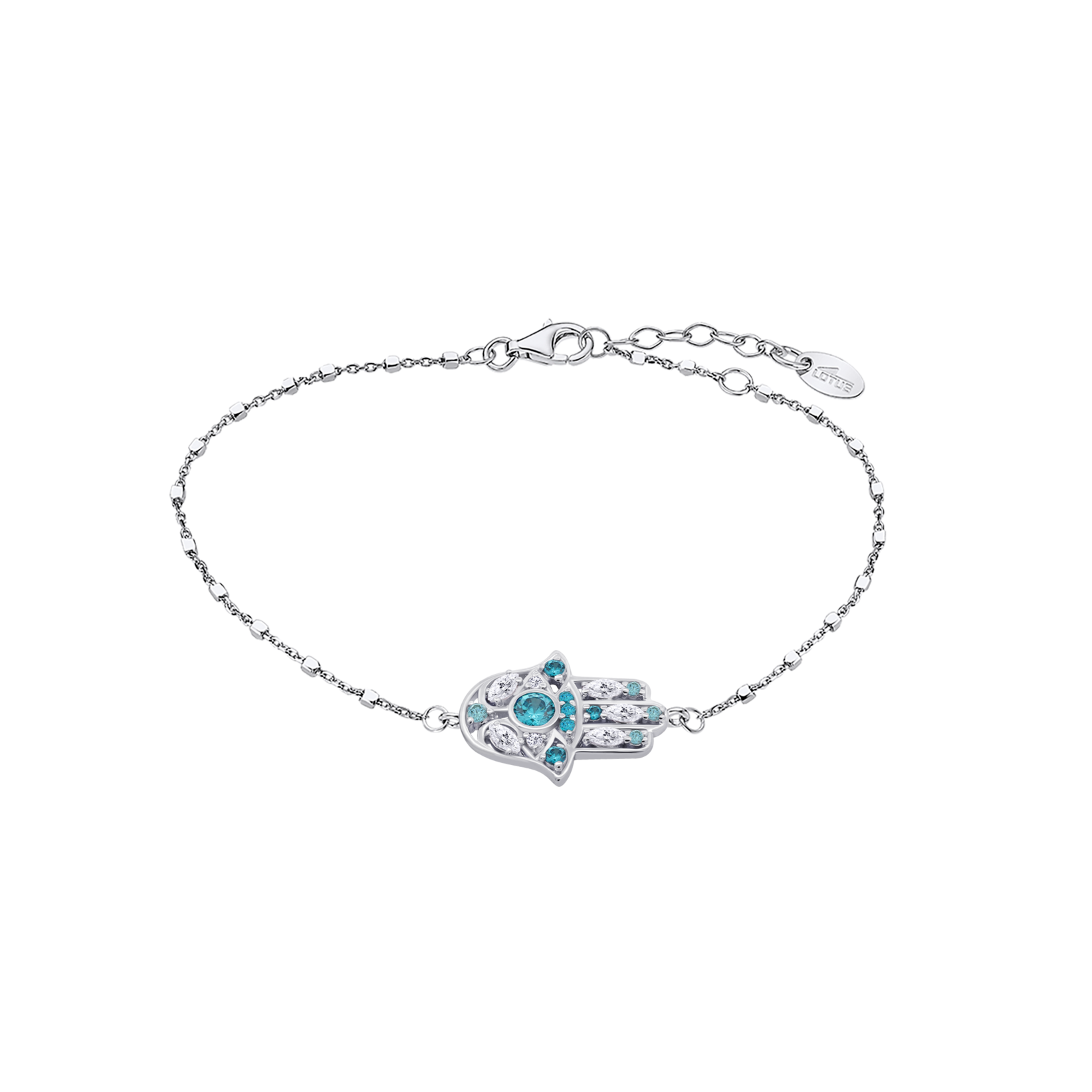 Pulseira mão de fátima lotus silver rainbow lp1989-2/7 prata, mulher_PRODUCT