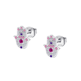 Brincos mão de fátima lotus silver lp1989-4/1 prata, mulher_PRODUCT