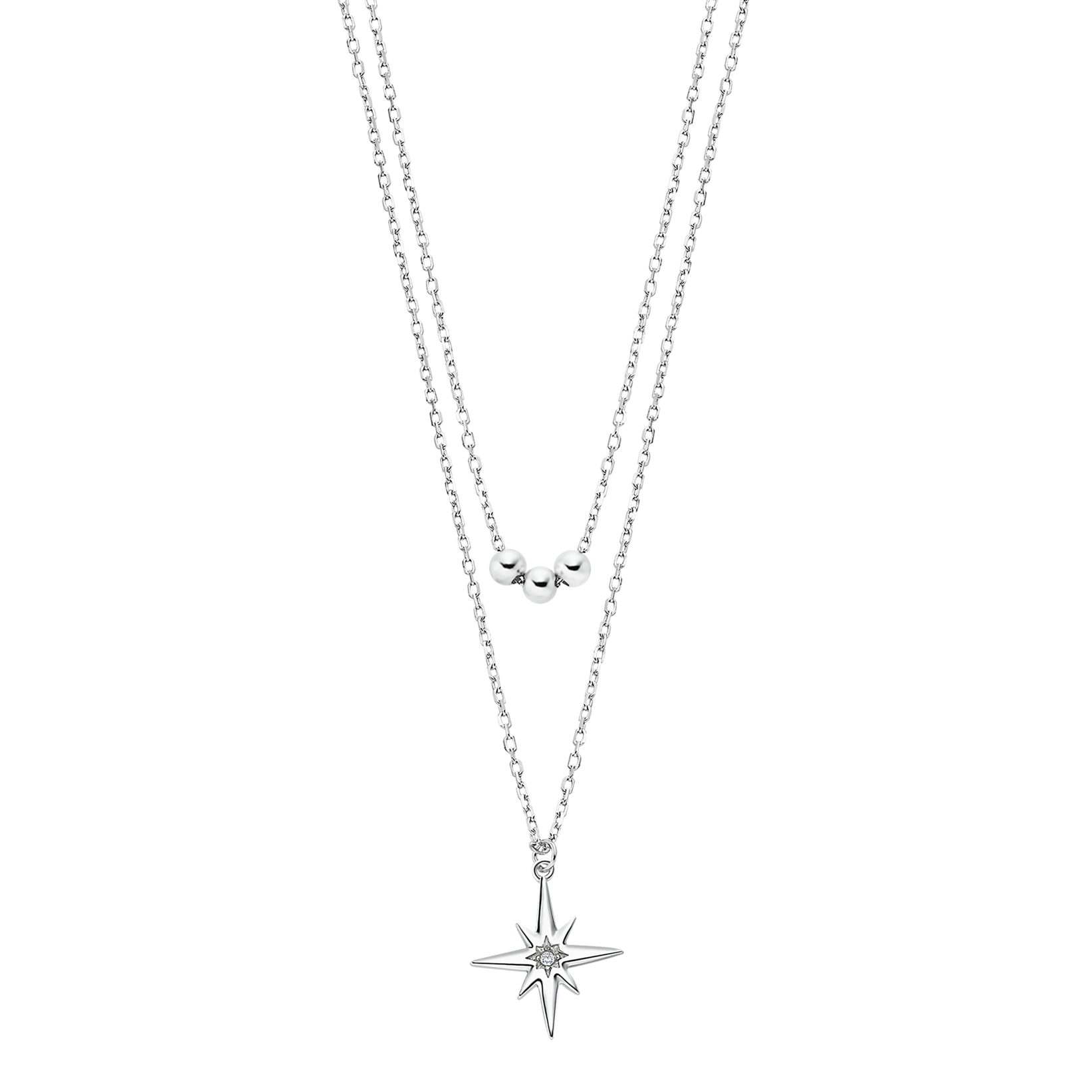 Colar estrela lotus silver lp3048-1/1 prata, mulher_PRODUCT