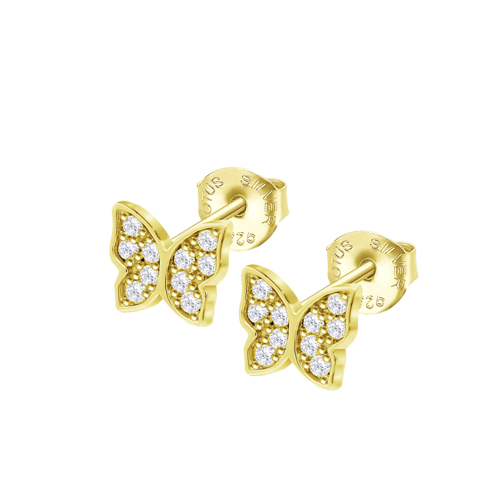 Brincos borboleta lotus silver lp3051-4/2 prata, mulher_PRODUCT