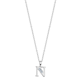 Colar letra n lotus silver trendy lp3054-1/n prata, mulher_PRODUCT