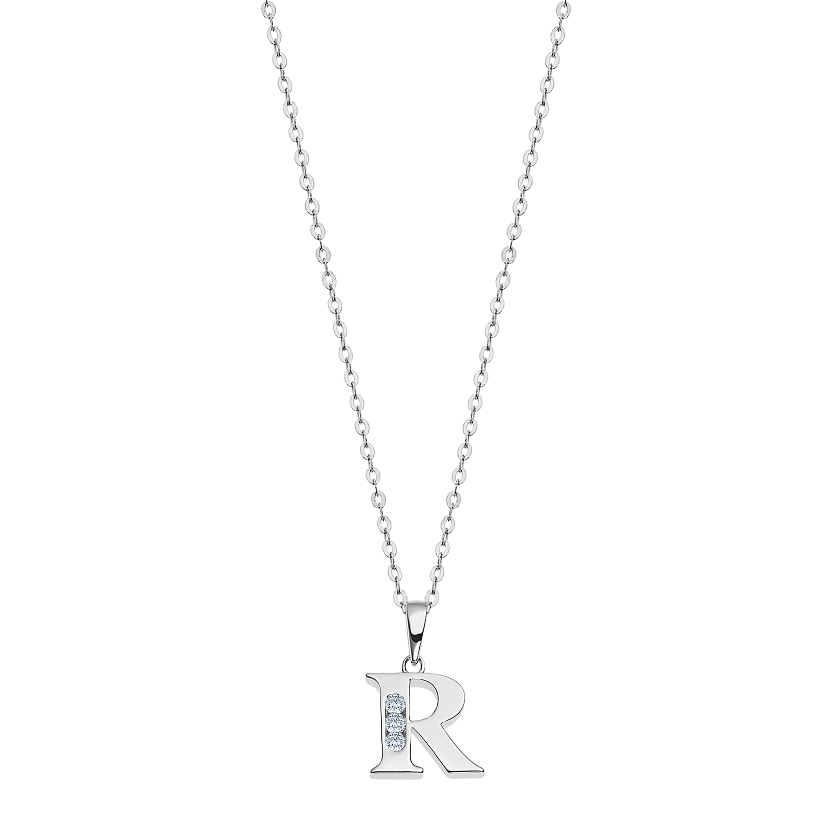 Colar letra r lotus silver trendy lp3054-1/r prata, mulher_PRODUCT