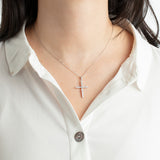 Colar cruz lotus silver pure essential lp3067-1/1 prata, mulher_LIFESTYLE