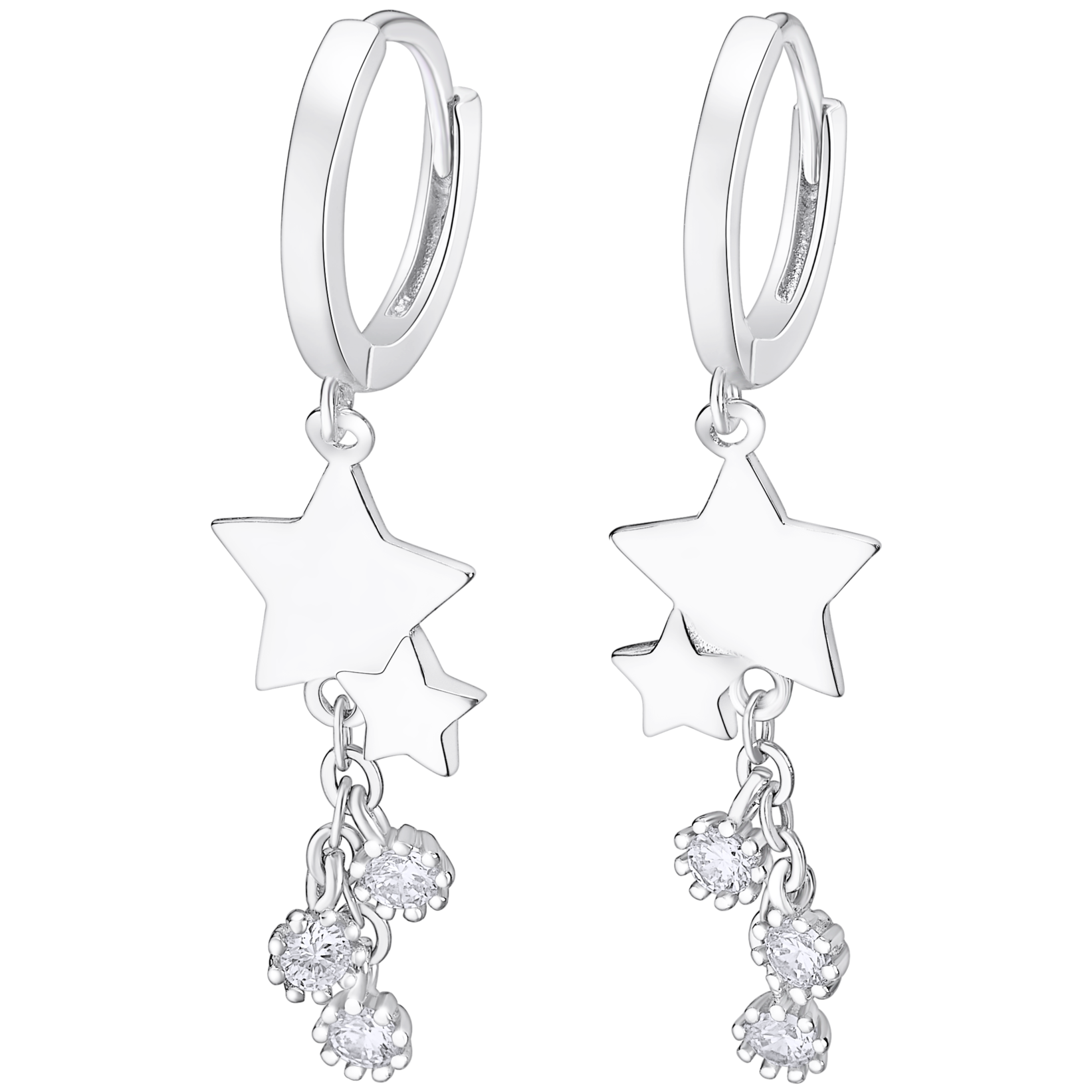 Brincos estrela lotus silver lp3212-4/1 prata, mulher_PRODUCT