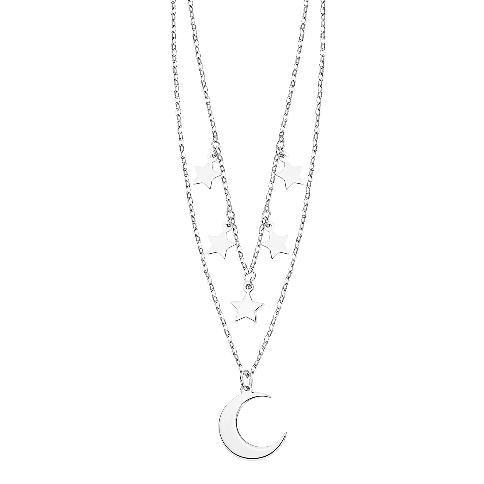 Colar lua lotus silver lp3258-1/1 prata, mulher_PRODUCT