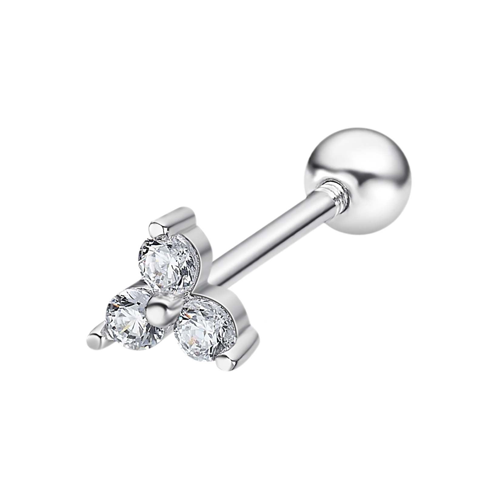 Piercing lotus silver lp3372-9/1 prata, mulher_PRODUCT